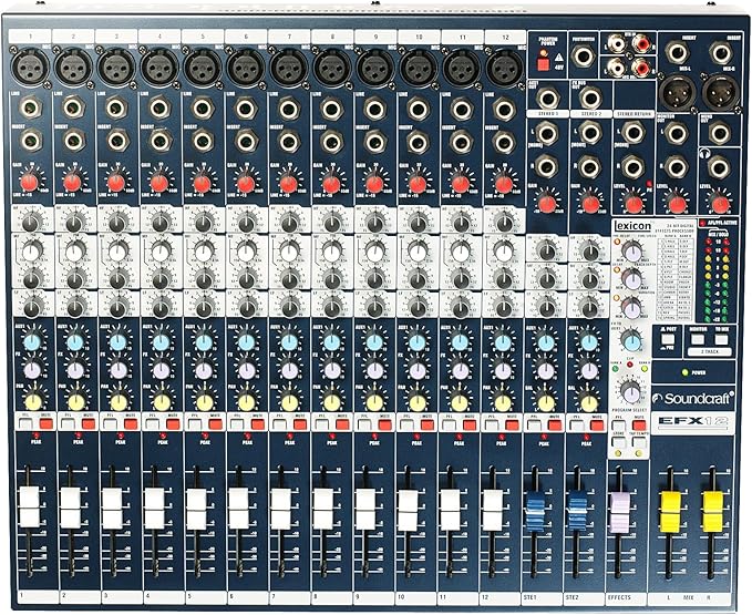 Soundcraft EFX12 High-Performance 12-Channel Lexicon Effect Mixer - Image 2