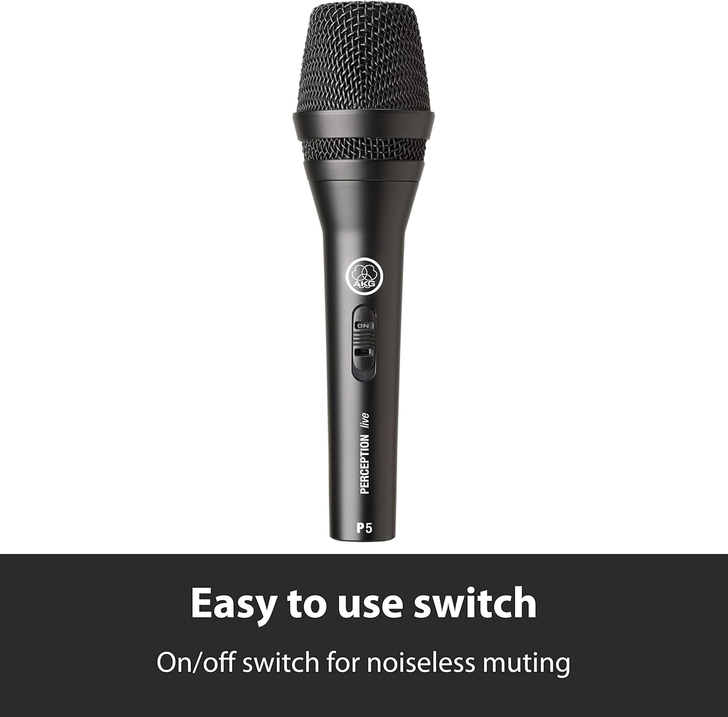 AKG Pro Audio Handheld Wireless Microphone, XLR, Black (3100H00120)